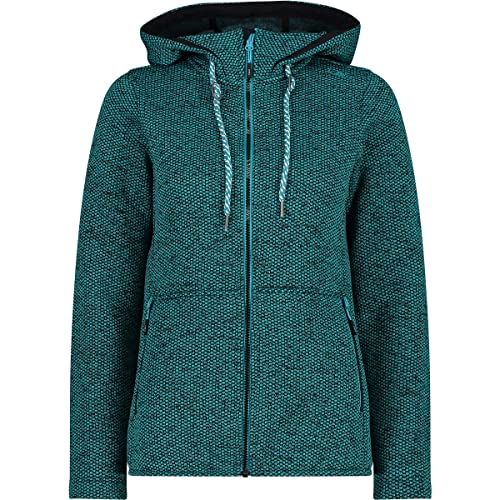 CMP Damen Hoodie Jacke, Lagoon-Nero, 42