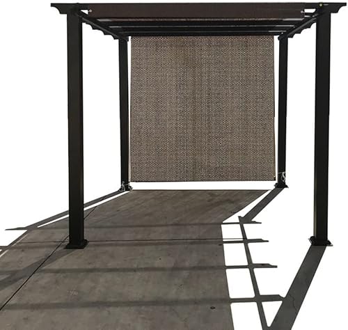 Miniatura 5 de Sombra 90% de tela para el sol, cubierta de privacidad para patio, jardín, pérgola, toldo con ojales (moca, 8 x 12 pies)