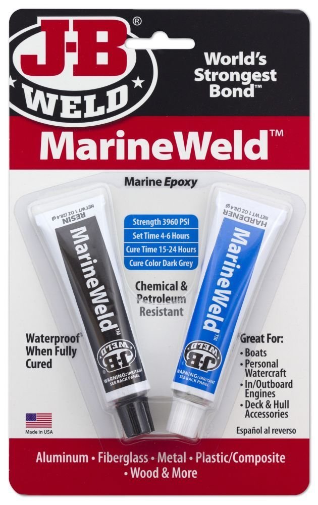 JB Weld 8272 2 Oz Dark Grey Marine Weld Epoxy