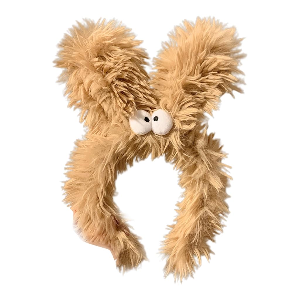 Aurgiarme Plush Headbands Cartoon Headband Soft & Absorbent Comfort to Makeup Shower Wash Face Hairband for Teenagers Girls