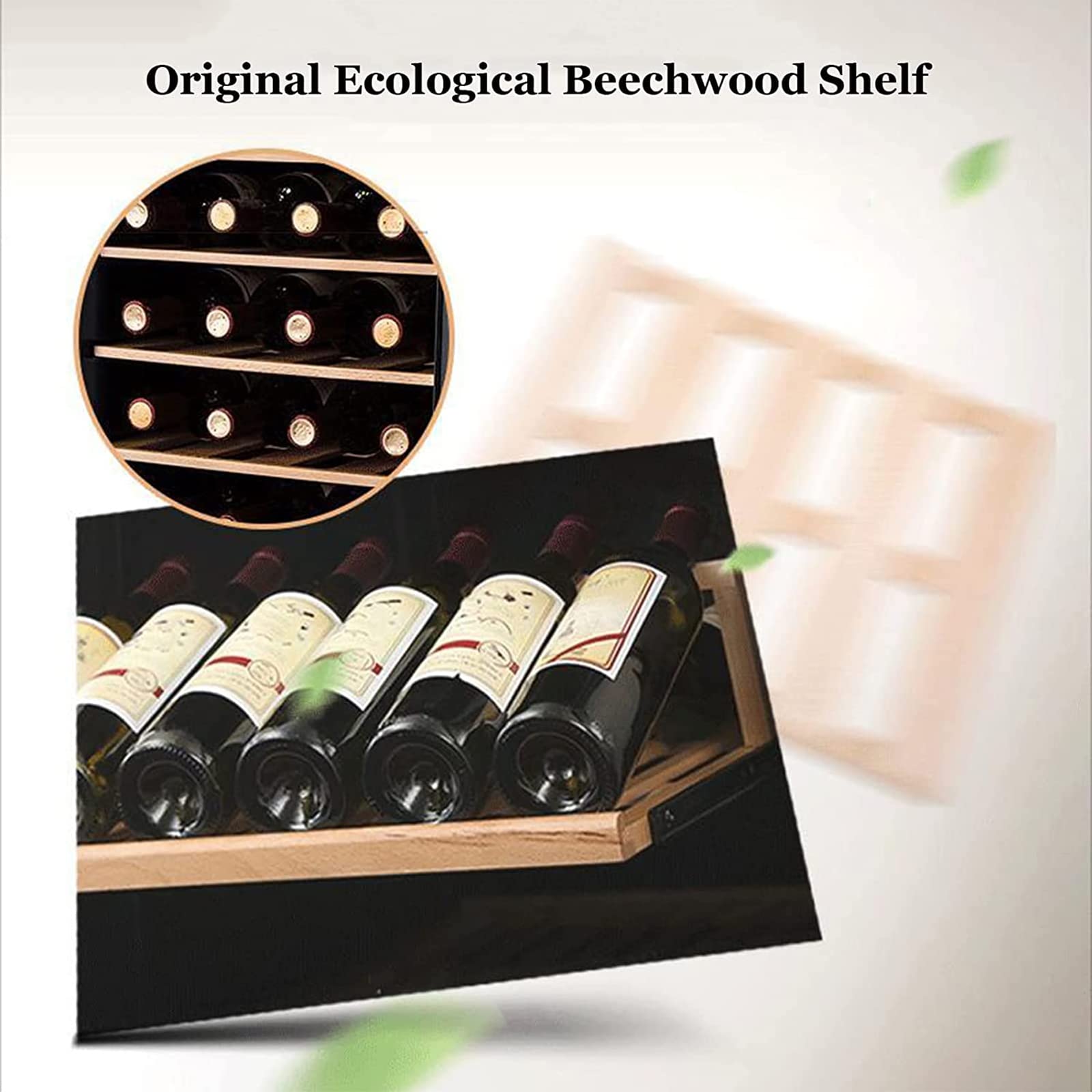 58gxcaamot 48 Independent Wine Seller Wine Cooler Refrigerator Static Wine Refrigerator Digital Temperature Control Red, White, Champagne, Sparkling Wine on Fridge.com - View 4