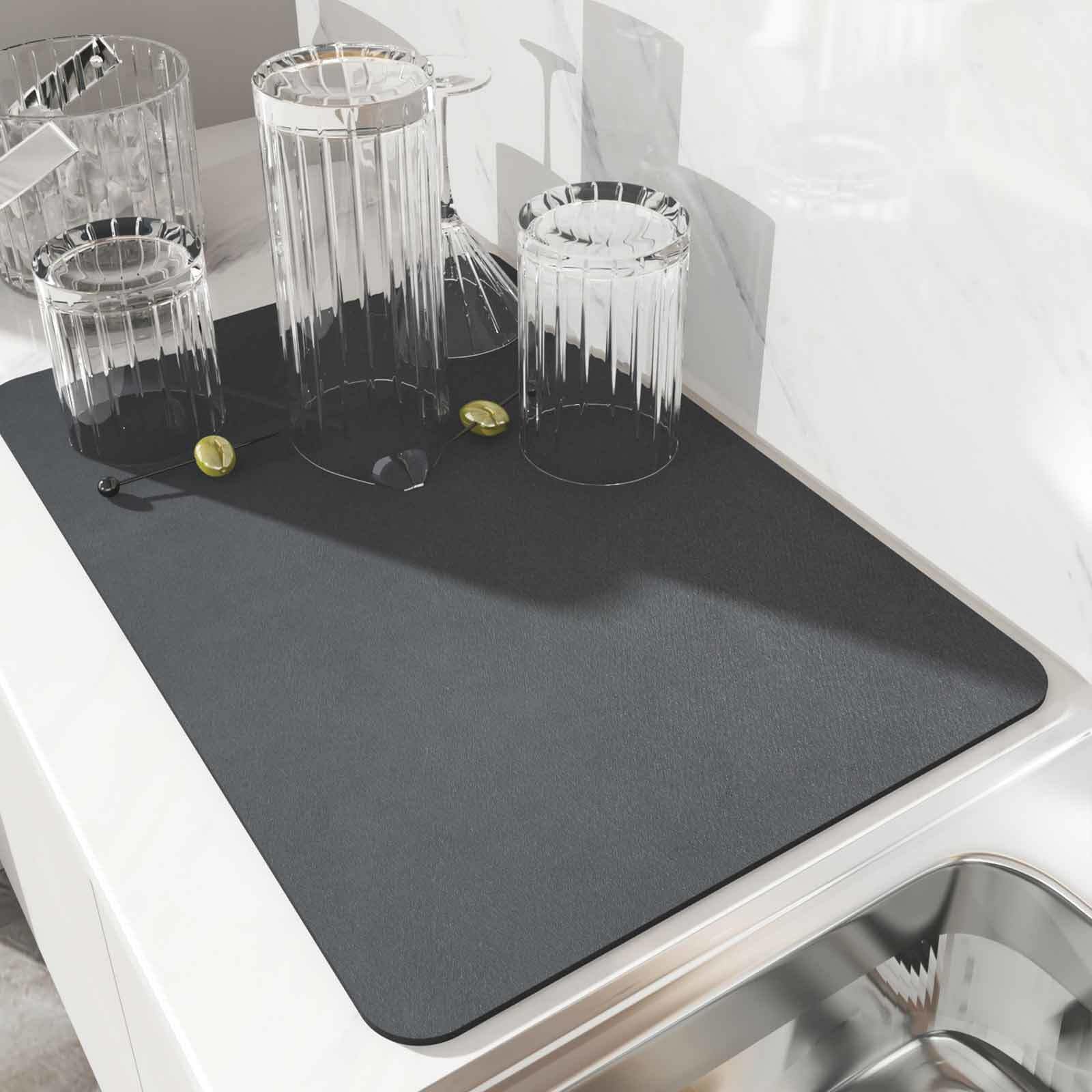 Tappetino Assorbente Per Macchina Del Caffè WhizNook In Diatomite, 40x60cm – Anti Macchia, Antiscivolo E Tagliabile, Perfetto Per Cucina E Lavello