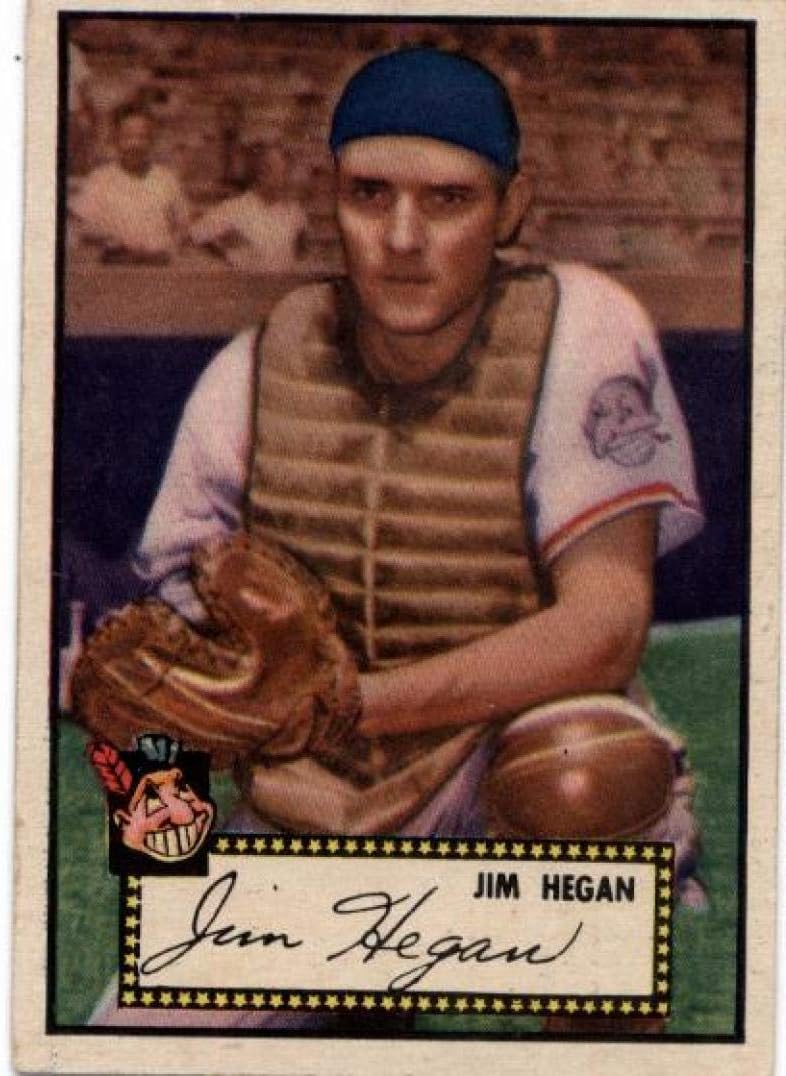 1952 Topps #17 Jim Hegan Indians MLB Baseball Card EX/NM