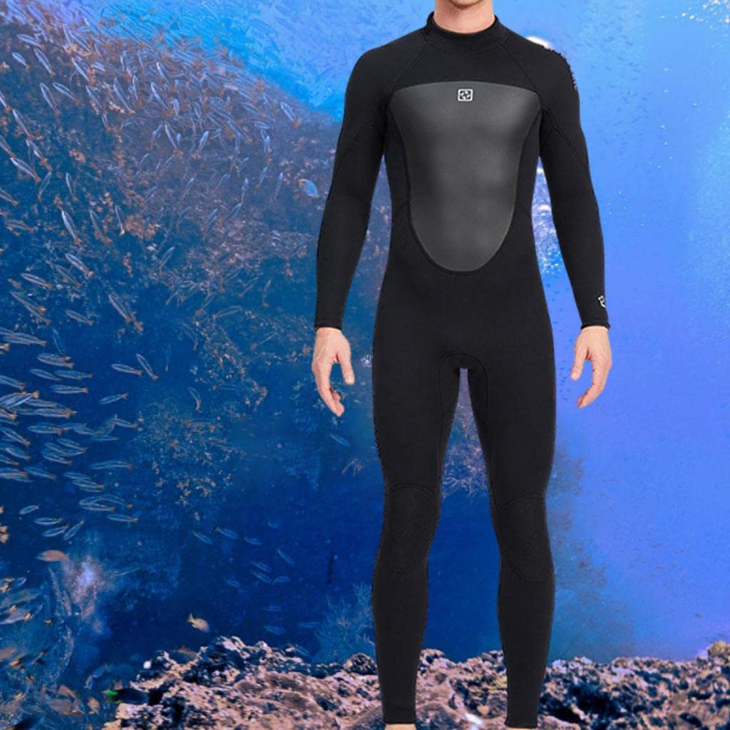 MS Enterprise Premium 3mm Wetsuit Thermal Back Zip Scuba Swimsuit M Man Black