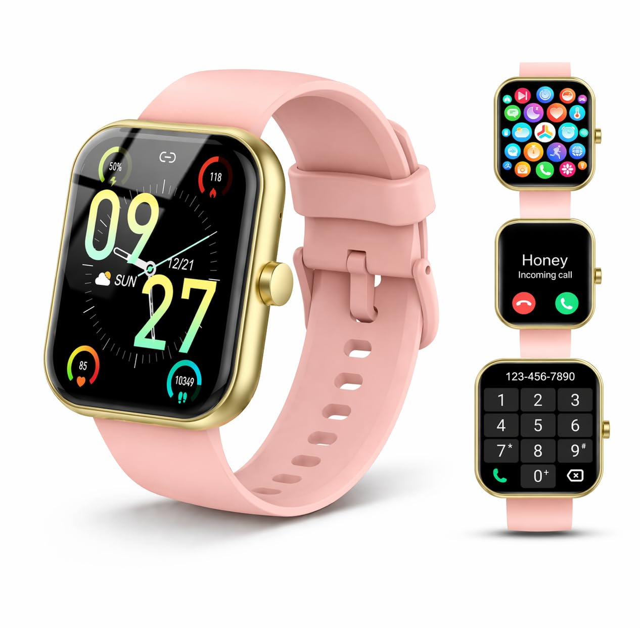 Smart Watch for Men Women (Answer/Make Call), 2026 1.83" HD Touchscreen Fitness Tracker, 110+ Sport Modes, Fitness Watch with Heart Rate/Sleep Monitor/Step, IP68 Waterproof Smartwatch for iOS Android