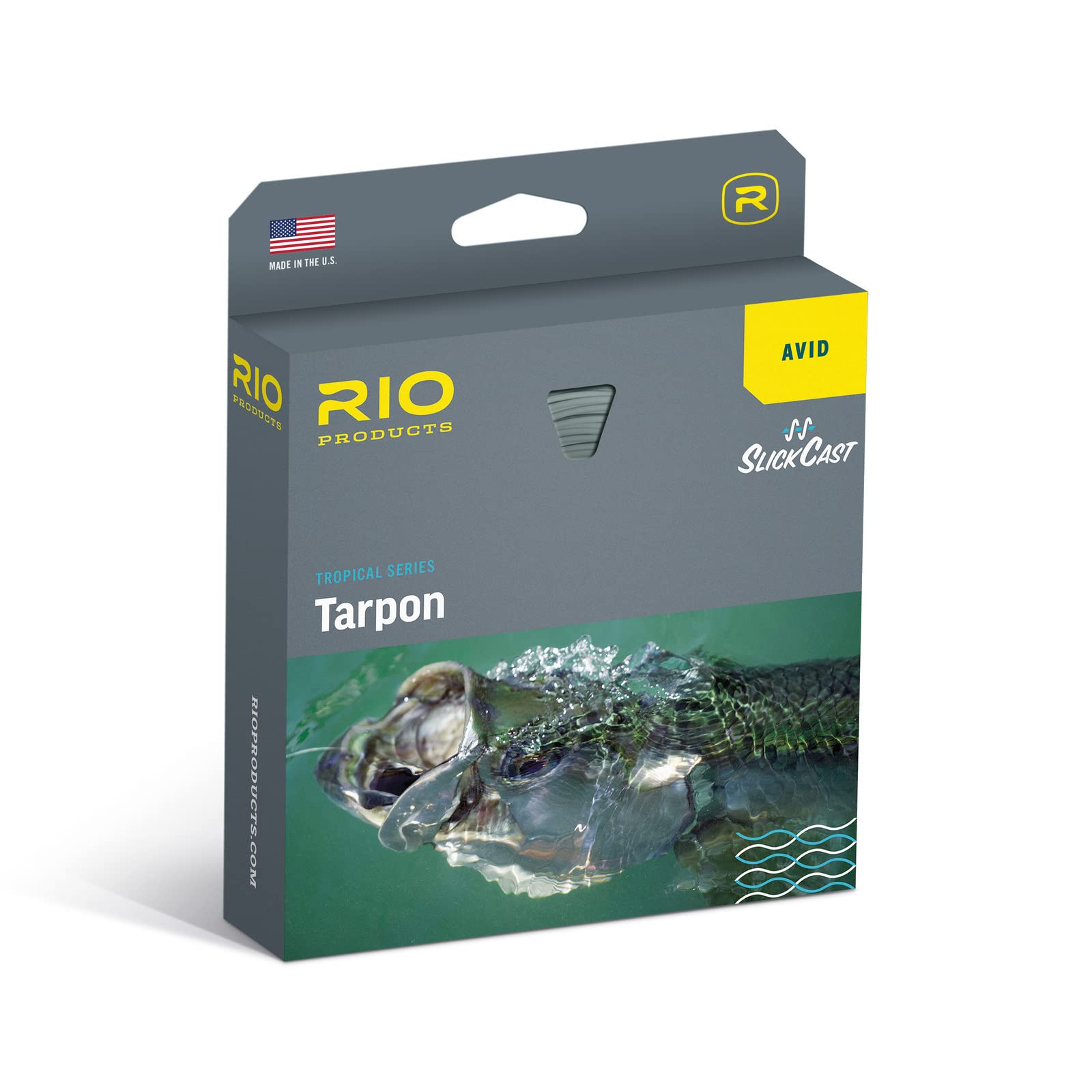 RIO Products Avid Tarpon Saltwater Fly Line, SlickCast Easy Casting, Tropical Series, WF10F, Sand