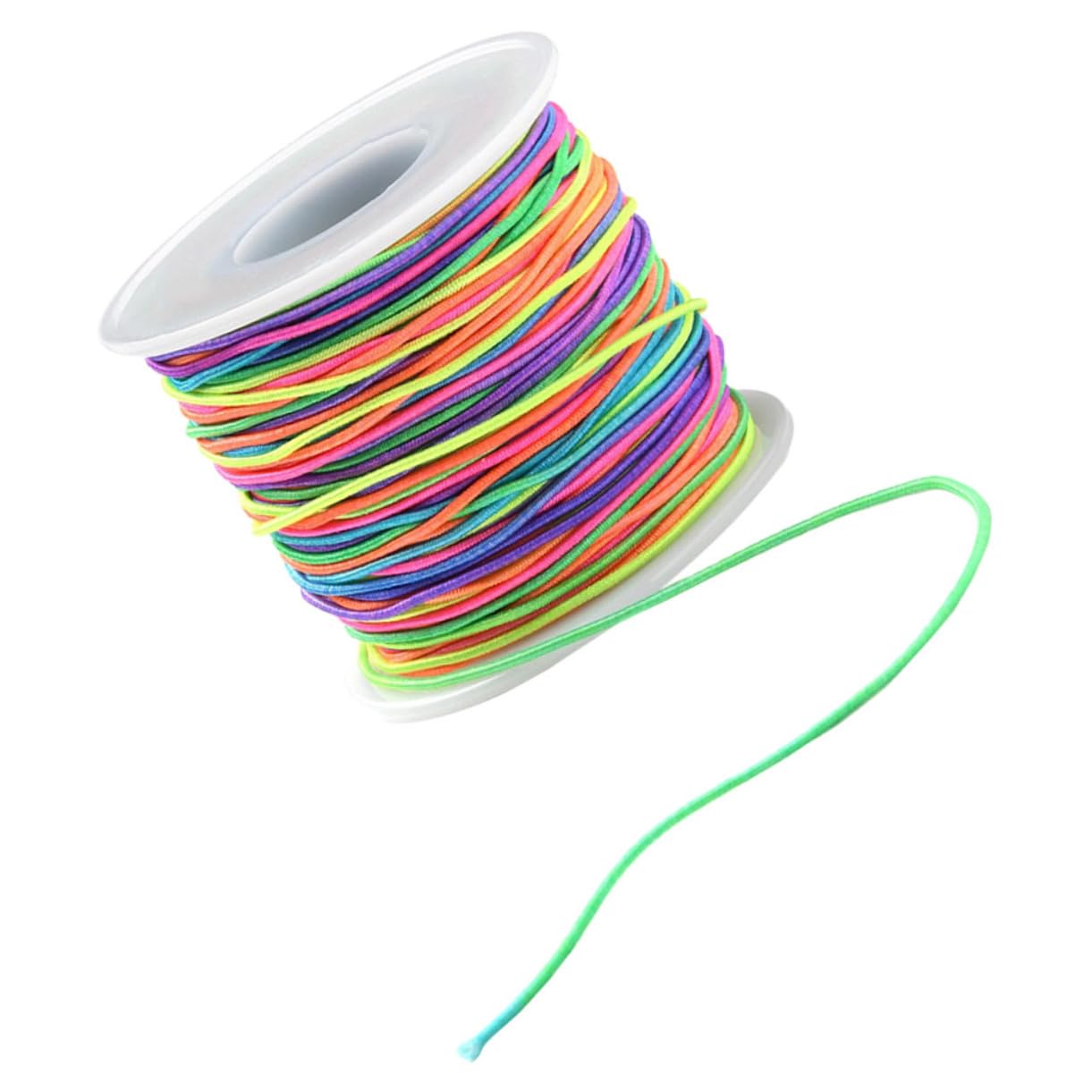 SHINEOFI 5 Rollen Perlenschnur Kabel Armbänder Makramee-Schnur Halskettenschnüre Anschlüsse bastelzeug bastelschnur halsreif Armband Schnur selber Machen elastisches Schmuckband Polyester
