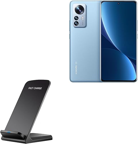 BoxWave Cargador compatible con Xiaomi 12 - Soporte inalámbrico de carga rápida (10W), sin cable no hay problema! Carga tu teléfono con facilidad! -