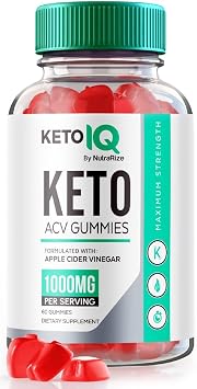 NutraRize Keto IQ ACV Gummies, Advanced Weight Loss, Effective Slimming Gummies, Fast Acting KetoIQ Diet Gummies, Gomitas Reviews 60 Gummies