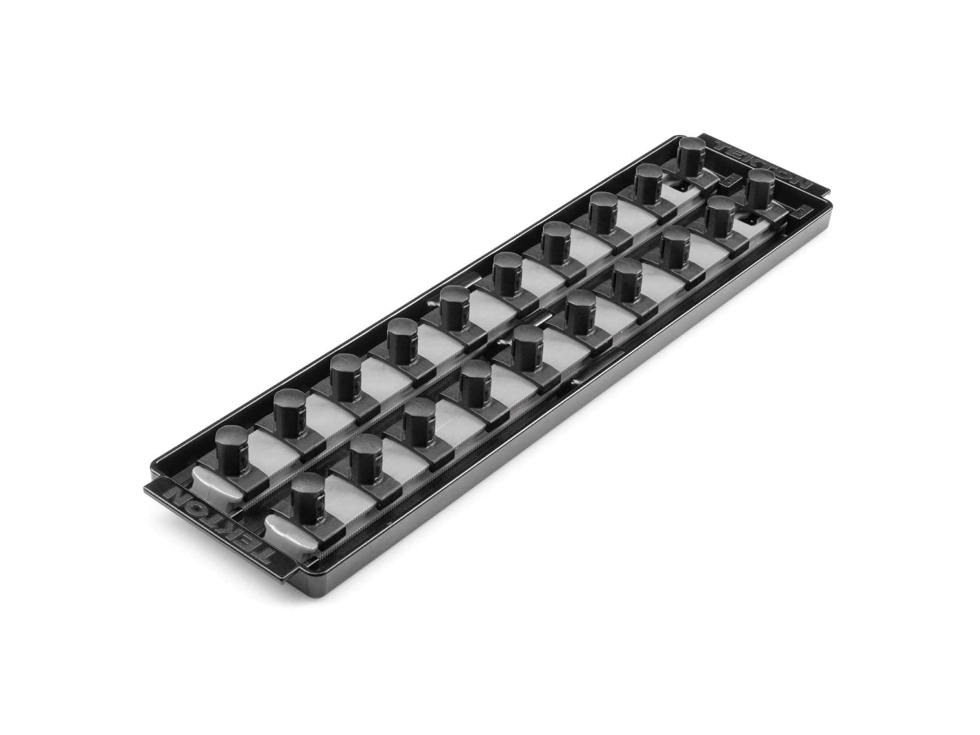 TEKTON 1/2 Inch Drive 2-Rail Socket Organizer Set, Gray (20-Tool) | OST22320 | Made in USA