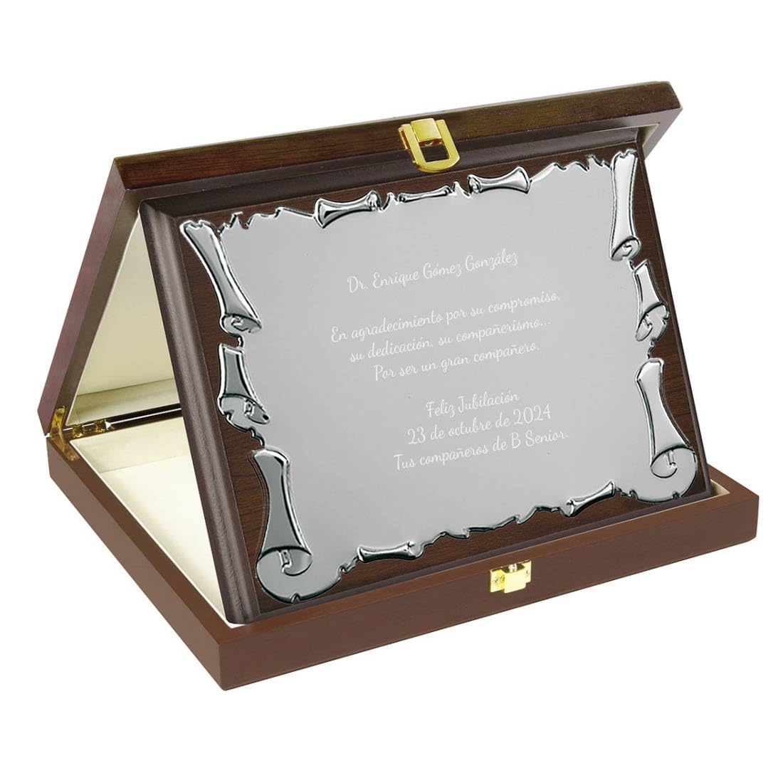 Regalo di compleanno personalizzato: scatola di legno per bottiglie di vino incisa con nome e dedica