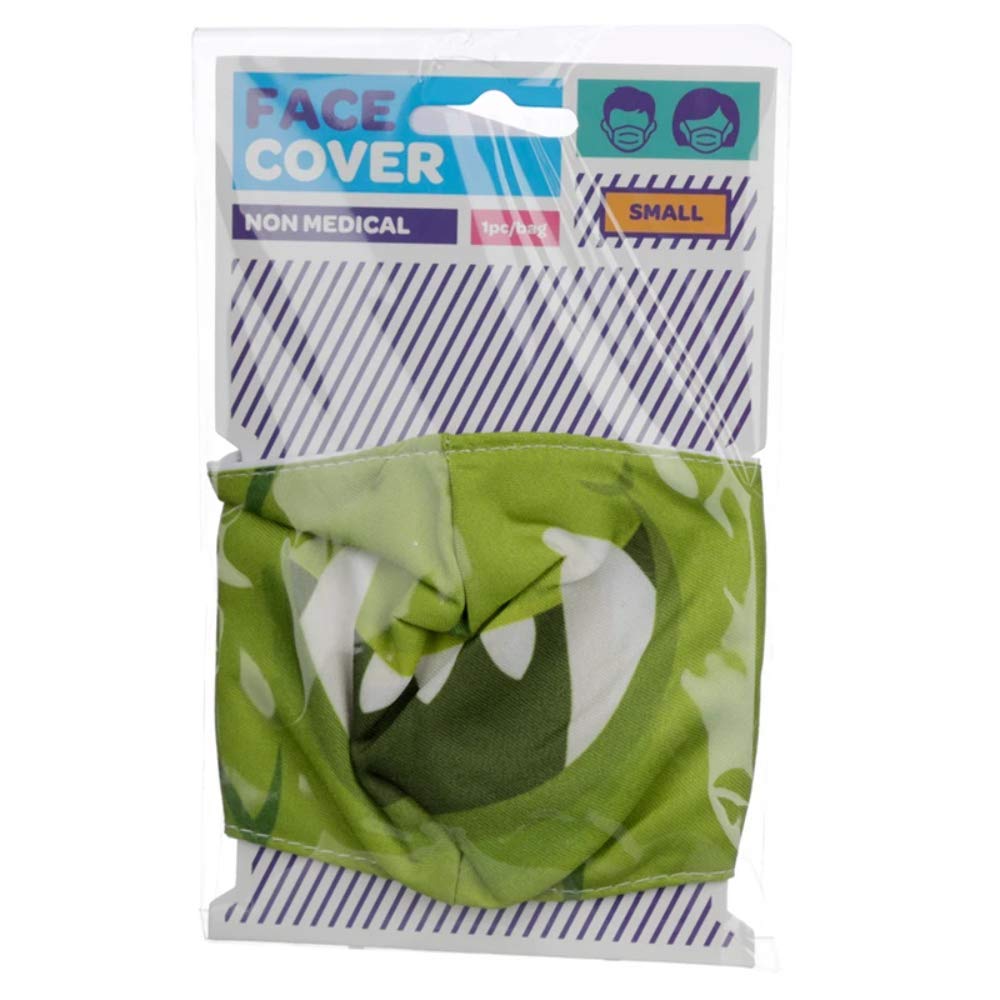 Puckator Reusable Face Covering - Non Medical - Size Small Twin Pack (Green Monster)