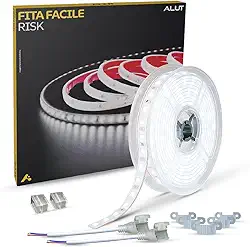 Fita Led Facile Risk 5 Metros 12w 10mm Branco Quente 2700k, Branco Neutro 4000k ou Branco Frio 6500k 120 leds a prova d'água Alut By Avant (Branco Frio 6500k, 220v)