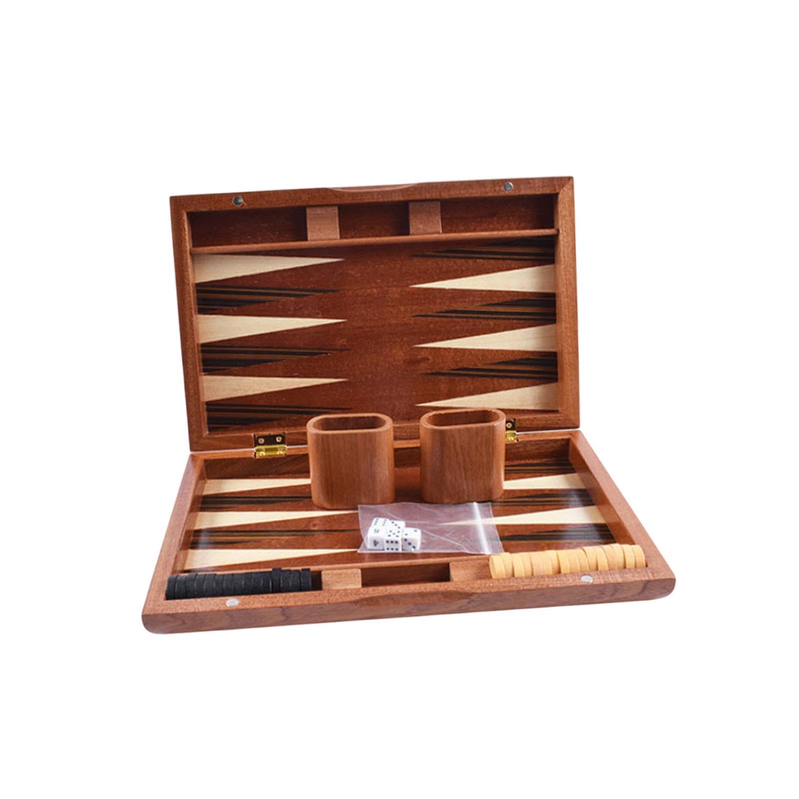 Jeu de backgammon en bois, ensemble familial pour enfants et adultes, Style A