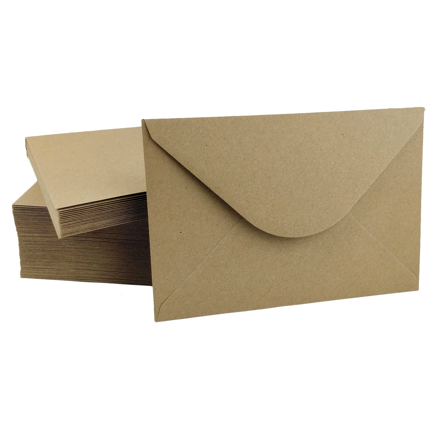 Kraft Fleck Recyclable Envelopes by Mailshack - 1,600 Envelopes (4 Boxes) (4, C5)
