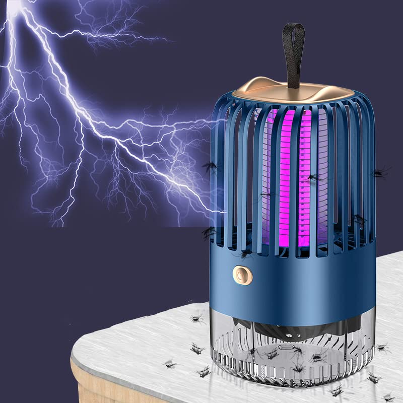 Mosquito killer lamp Bug Zapper Mozzie zapper, fly catchers electric Insect Mosquito Killer Light, USB Rechargeable with Double Mode LED/UV, Fly Insect Traps for Indoor and Outdoor Pest Control