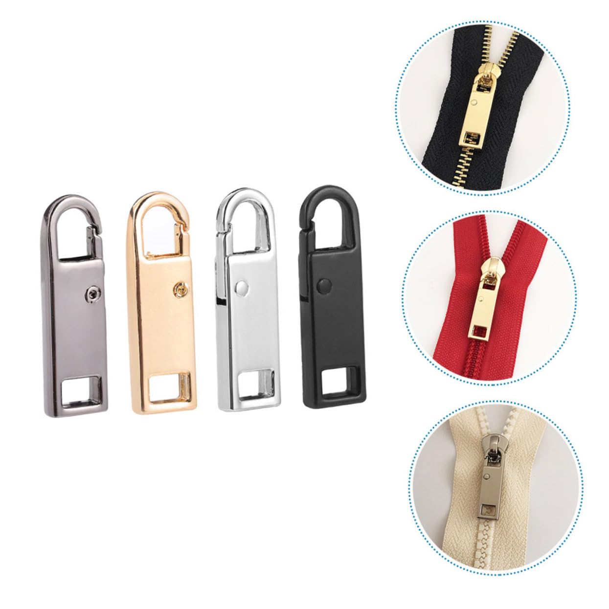 Operitacx 20pezzi Tiralampo Sostituzione Per Cerniere Accessori Per Riparazione Zip Borse Valigie e Abbigliamento Colori Variabili