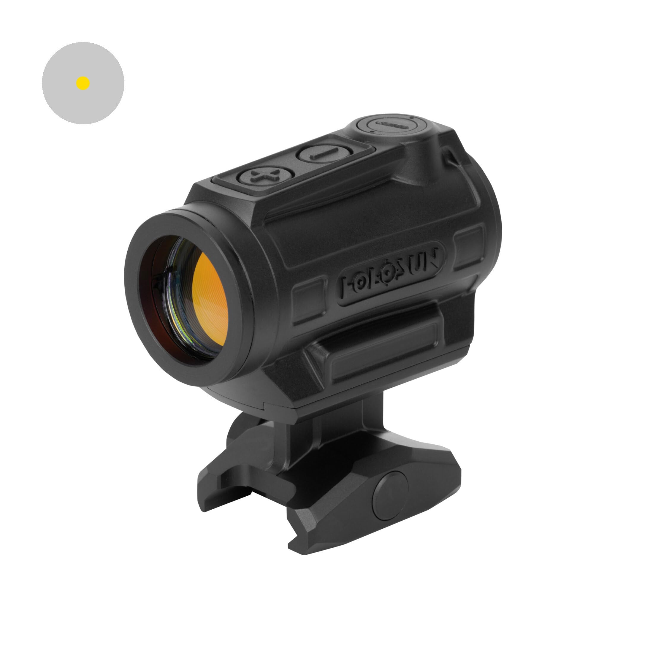 Holosun Elite ARO-GD2 Mikropunkt Goldpunkt Visier mit 2MOA Punkt Absehen, neues Rheostat-Einstellrad zum Anpassen der Helligkeitseinstellungen, schwarz, Picatinny-Schiene, f… - 70183177