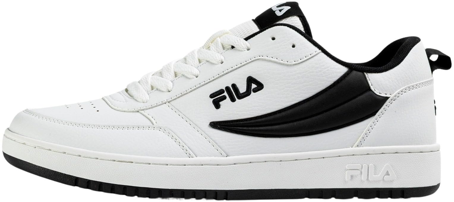 FILA Men's Rega Nf Trainers, White Black, 8 UK