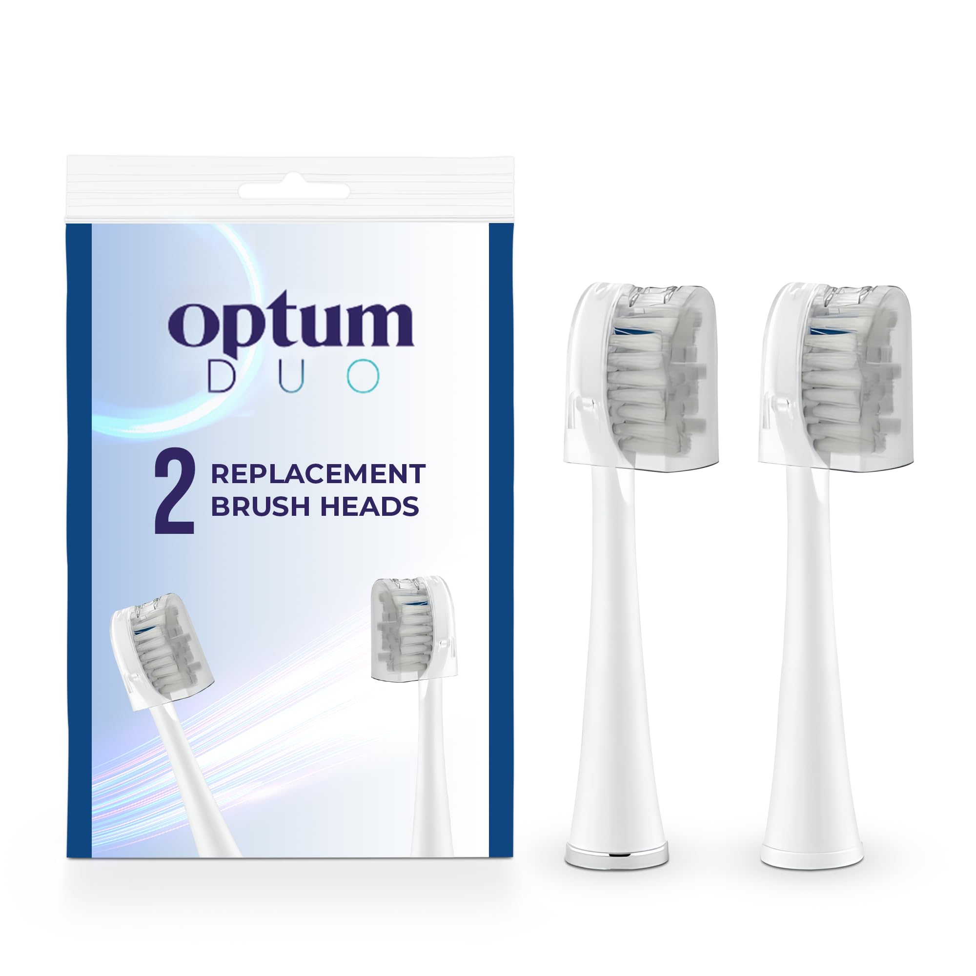 Cabezales de repuesto para cepillo de dientes con hilo dental, 2 unidades, combo de hilo dental eléctrico 2 en 1, cepillo de dientes sónico con vibraciones de 40 K y hilo dental de alta