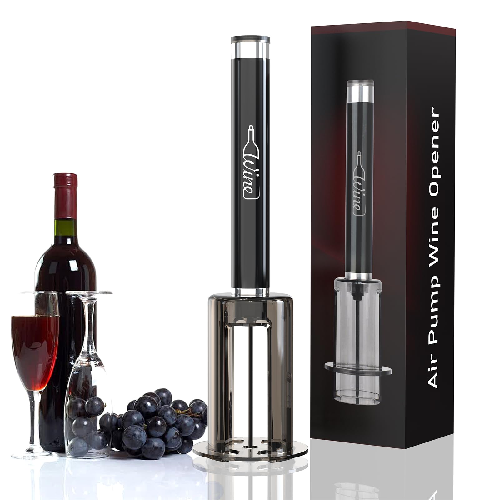 Elegear Air Pressure Pump Wine Opener for Removing Cork Professional Handheld Portable Corkscrew