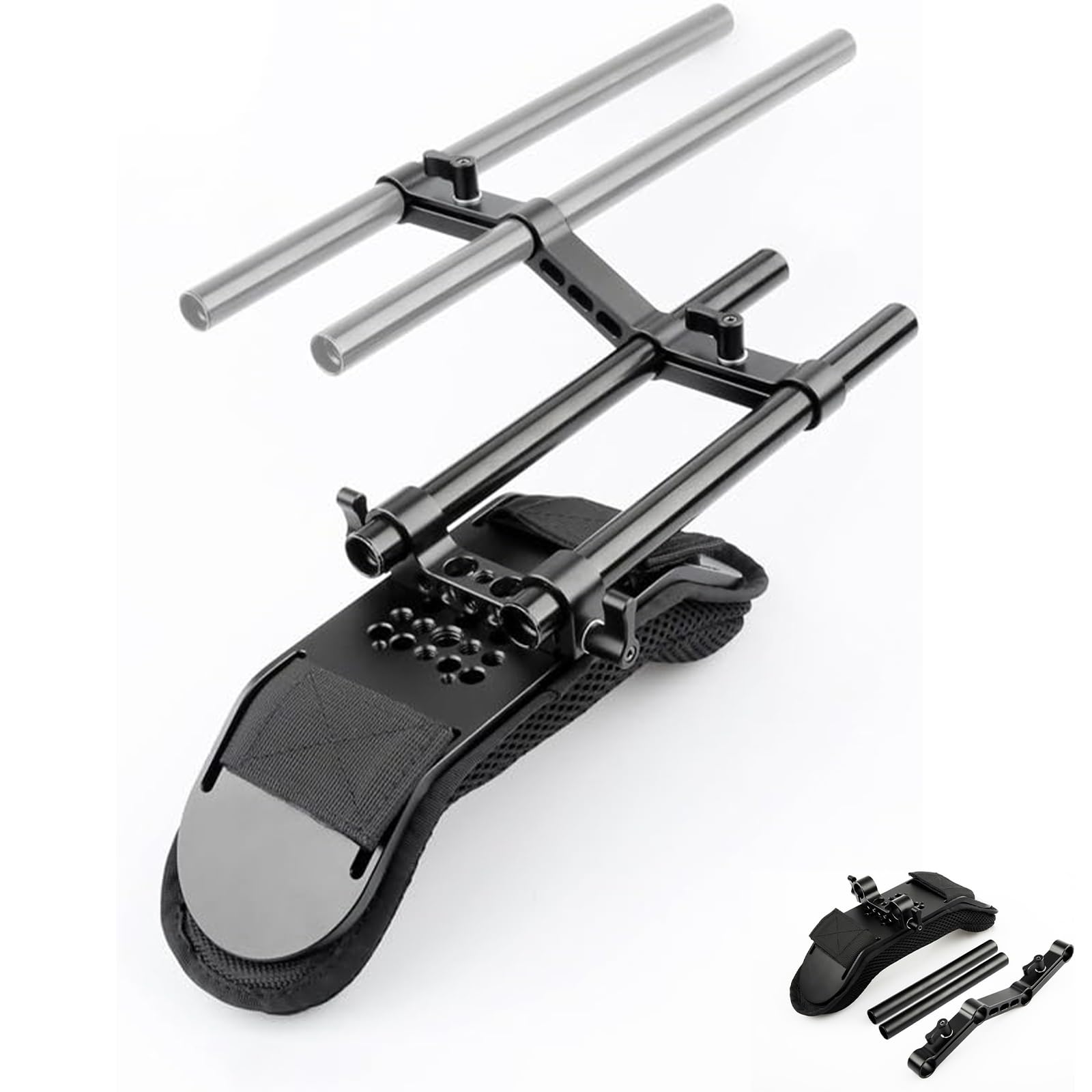 SMALLRIG Camera Shoulder Rig Basic Schulterset für DSLRs und spiegellose Kamera-Rig, Schulter