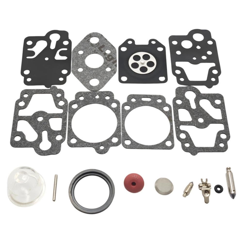 Carburetor Gasket Repair Rebuild Kit 10pcs Compatible with GX22 GX31 Maruyama LE230 GT1100 GT2101 WYL-240 K20-WYL