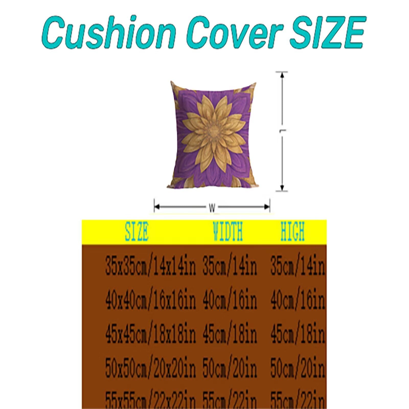 Kopfkissenbezug Yellowish Purple Outdoor 55x55cm Kissenbezug THDZ-2330
