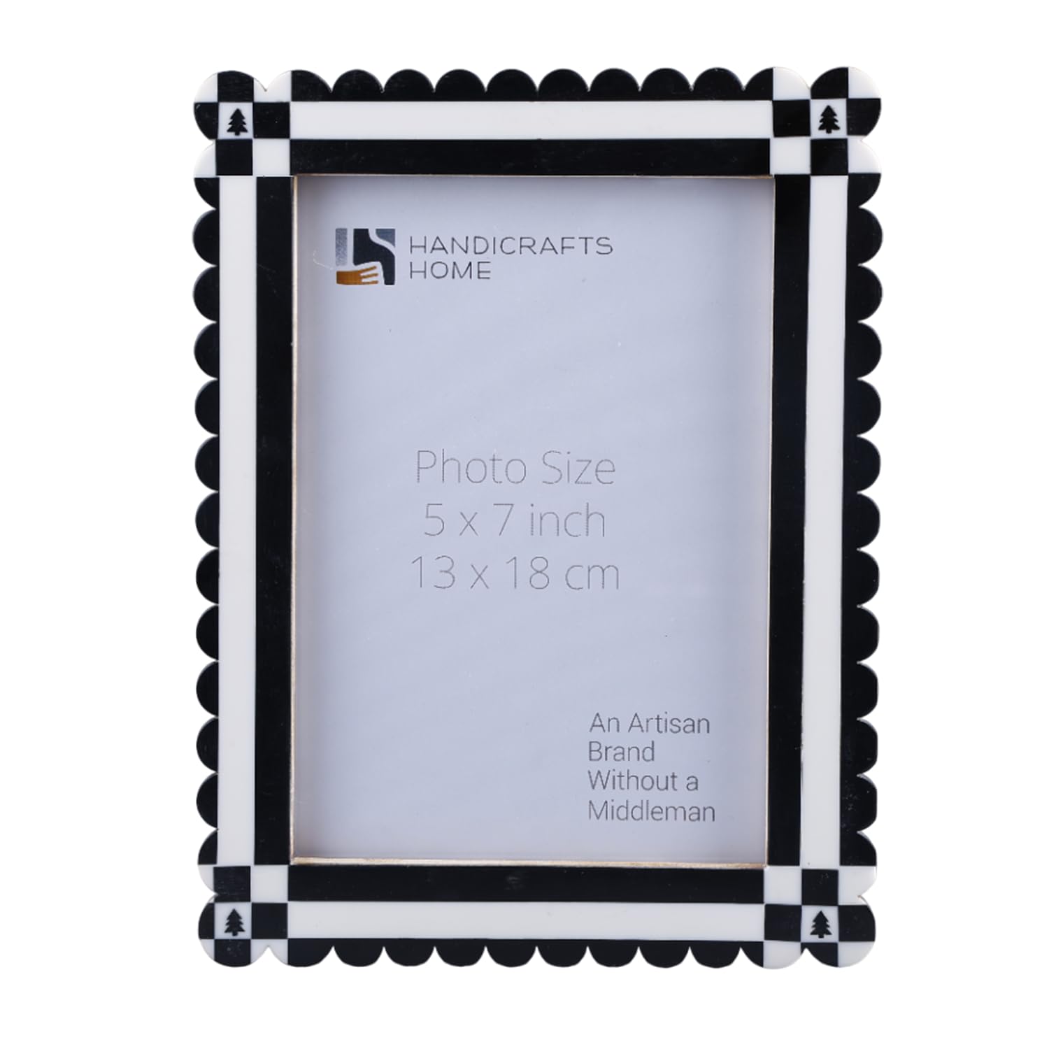 Handicrafts Home 5x7 Picture Frames, Chalet Nair Collection Vintage Style Wall Hanging, Farmhouse Photo Frames for Living Room Office & Home Decor, Pre Wedding, Family Pictures, Handmade Gifts