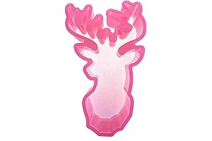 (300 Design Optional) MUBYOK M361 Deer with Antlers Silicone Freshie Mold for...