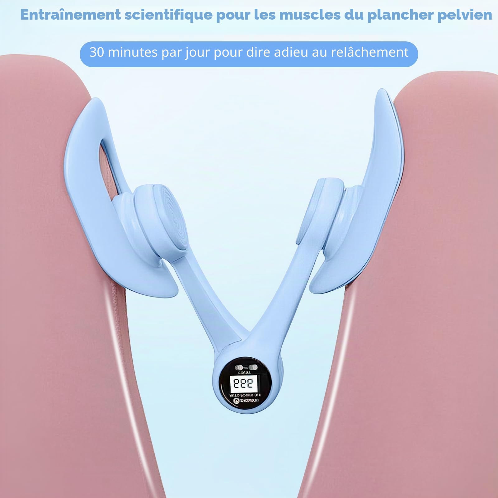 Thigh Master pour femme, Kegel Appareil d'entraînement du plancher pelvien avec contre-bande de résistance, appareils d'exercice musculaire des jambes, équipement d'entraînement pour un usage
