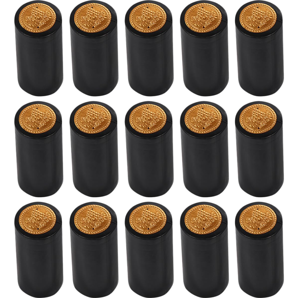 Envoltura retráctil para botellas de vino casero CANIGHT, cápsulas negras para ahorrar espacio