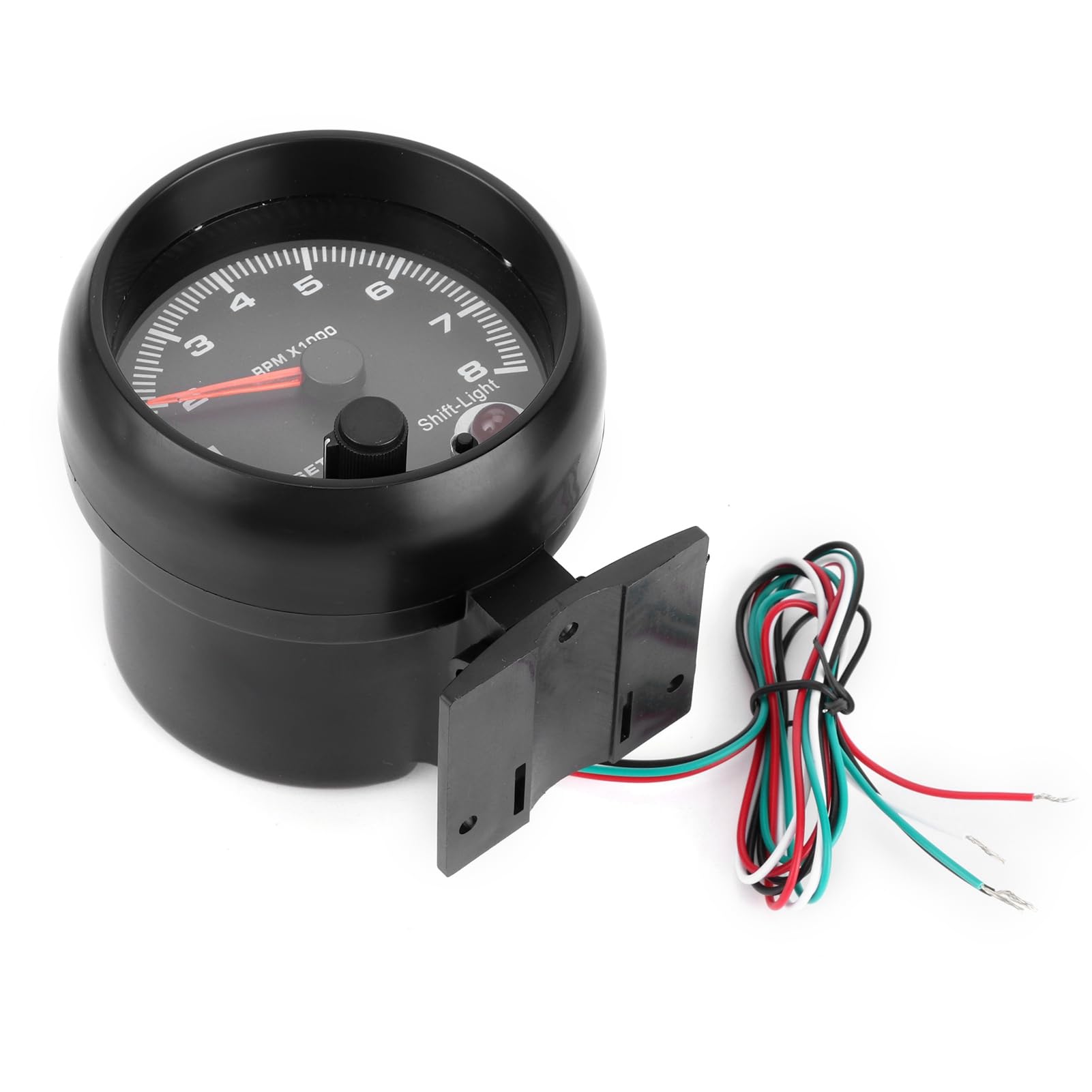 Tacómetro electrónico 3.75 Pulgadas 12V 0-8000 RPM para Coche con luz de Cambio Ajustable