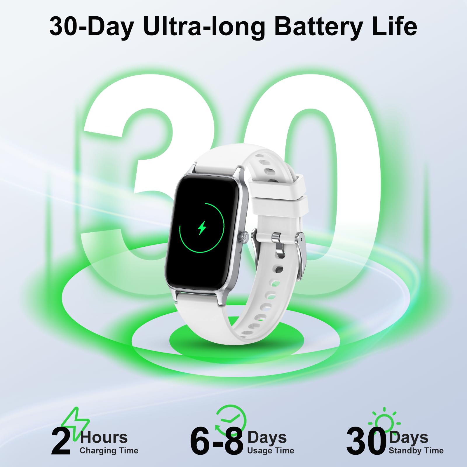 Reloj Inteligente Hombre Mujer, 1.57'' HD Smart Watch Llamadas Bluetooth, Pulsómetro Monitor de Sueño Podómetro Smartwatch, 110+ Deportivos Modos Pulsera Actividad, Impermeable IP68 Android iOS Rosa
