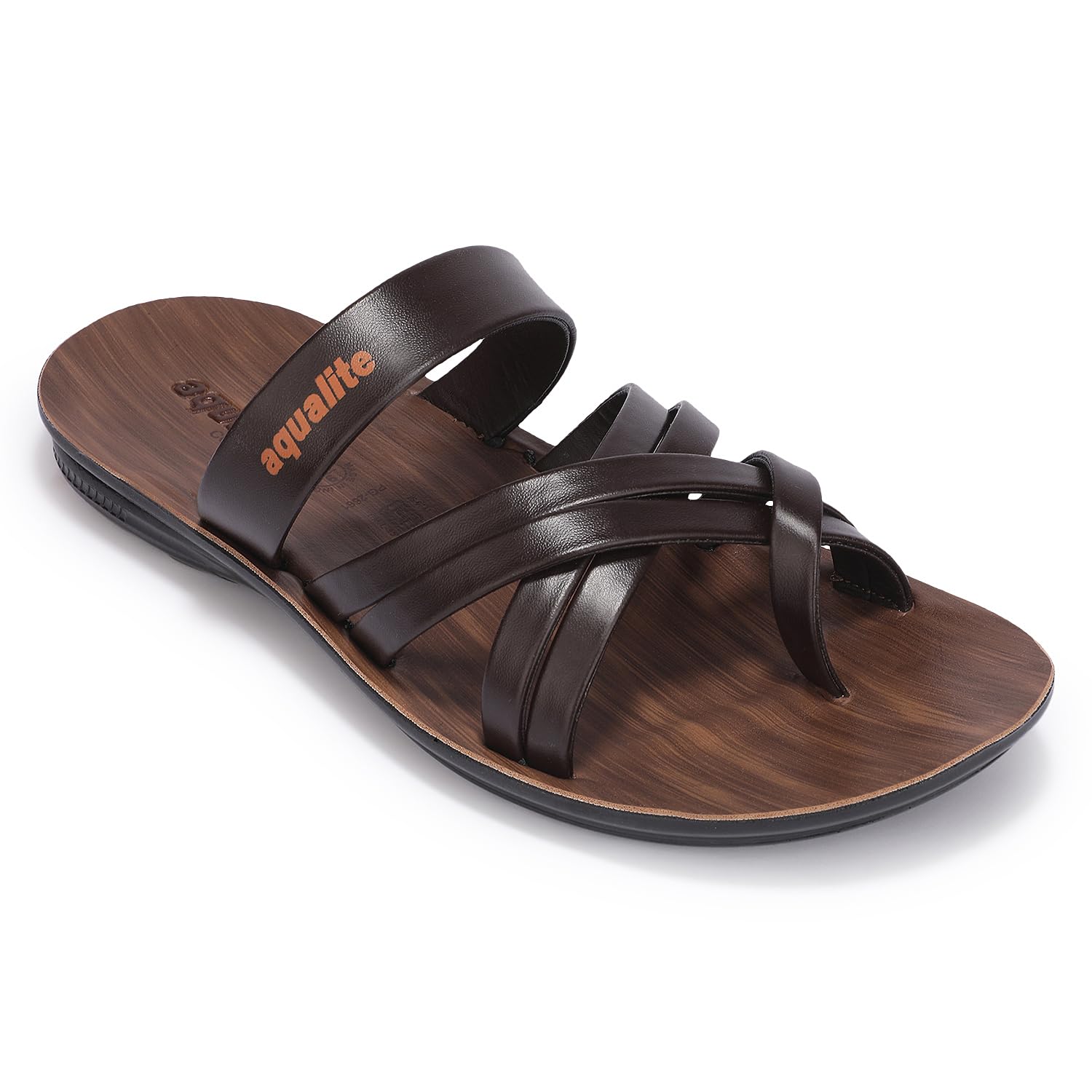 aqualite Men's Casual Sandals | PVC Rexine Upper & Lightweight PU Sole | Comfortable Anti-Slip Sandals for Men, Daily Wear, Walking, Office, Travel & Outdoor Footwear-picture-28
