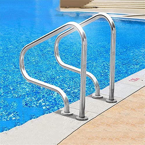Rampe de piscine en acier inoxydable contre les marches glissantes - 4
