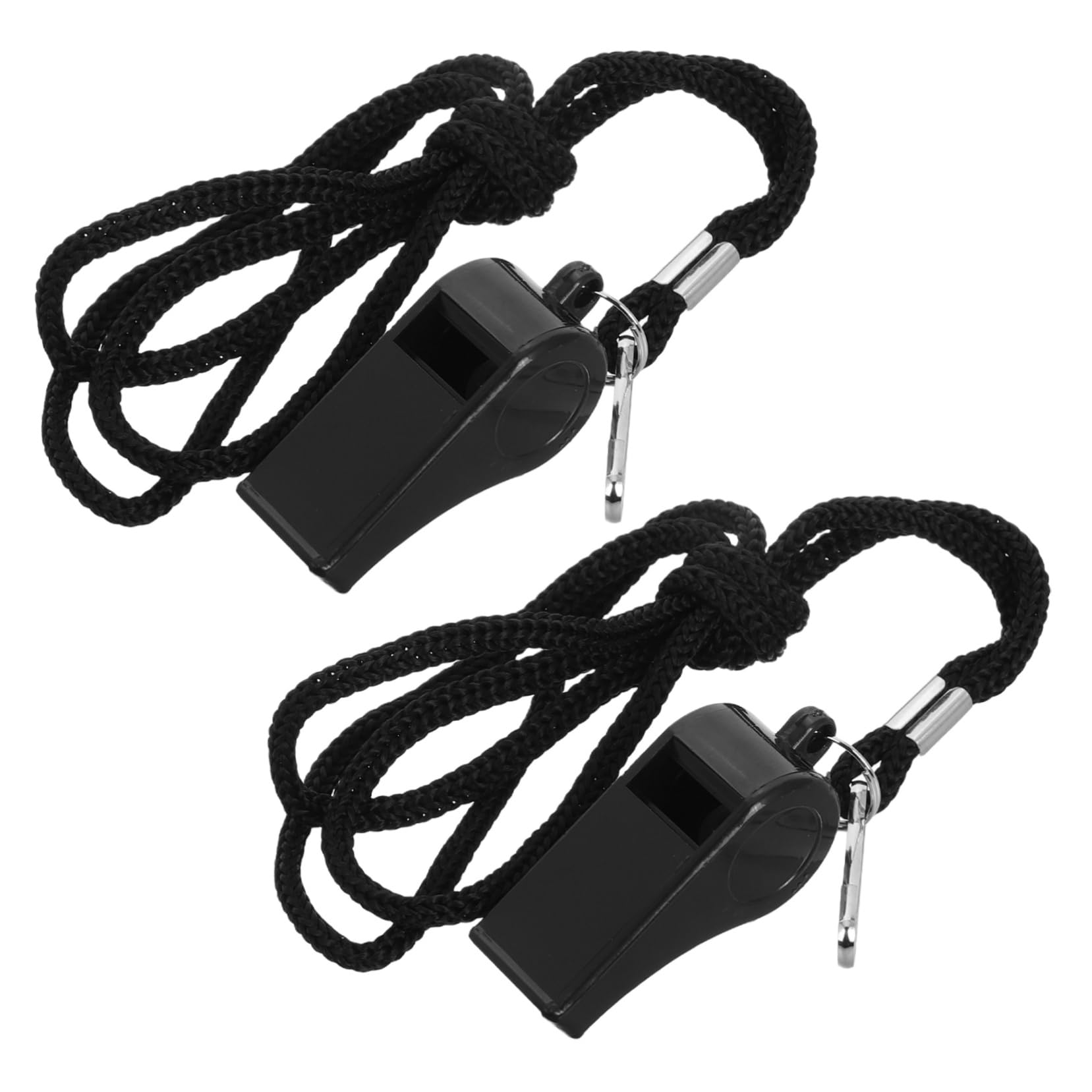 Hemoton 2Pcs Whistle Necklace Durable Abs Referee Whistle with Lanyard for Sports Training Emergency Use Outdoor Camping and Survival Situations Loud Sound for Quick Attention