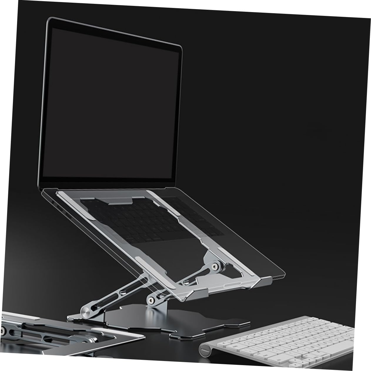 Ciieeo Soporte Plegable para Tableta Soporte De Aleación para Portátil Soporte Ajustable para Computadora Portátil Soporte para Laptop Aleación De Aluminio Rejilla De Refrigeración