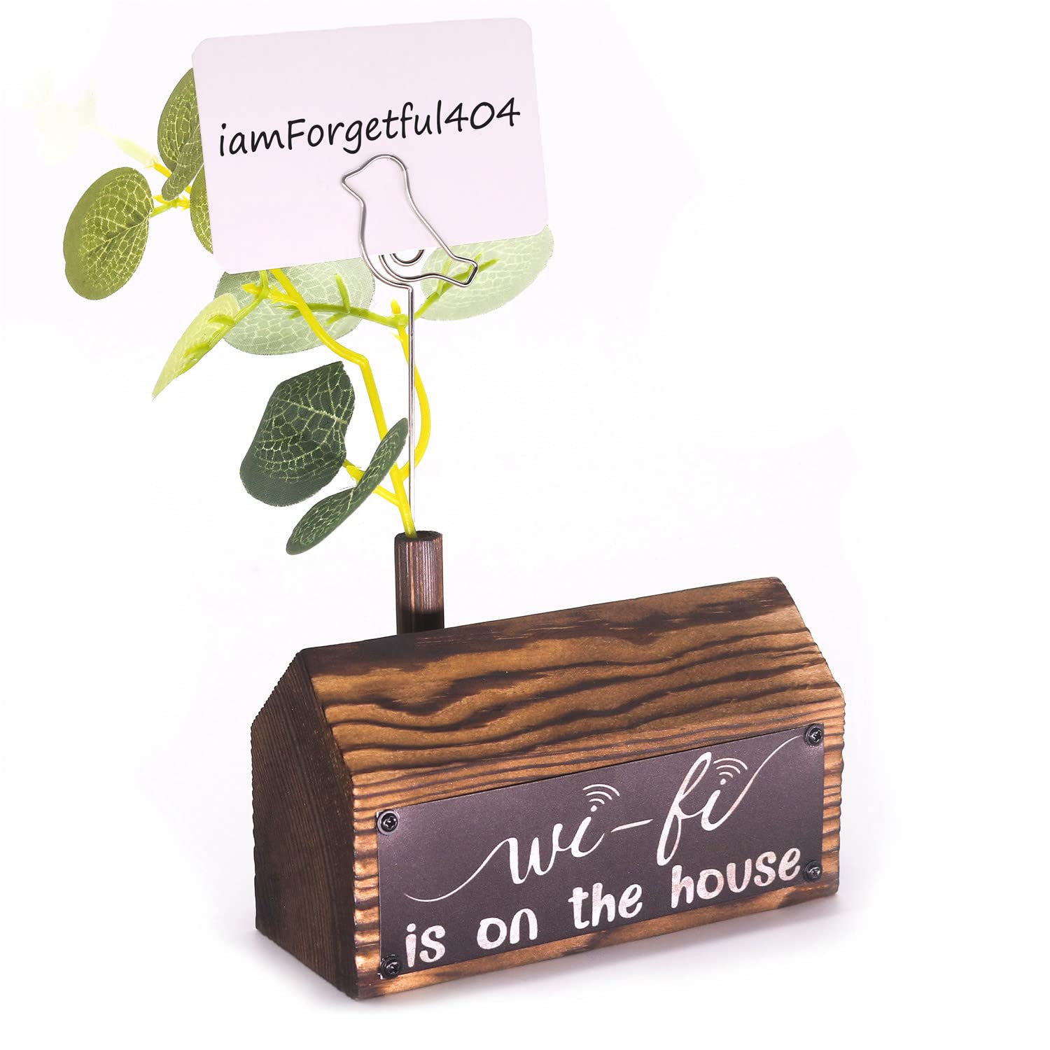 windfirestore Wood House Retro Wifi Password Sign Rustic Handmade Home Desk Table Decor Guest Entrance Hall Living Room Hygge Wifi Plaque