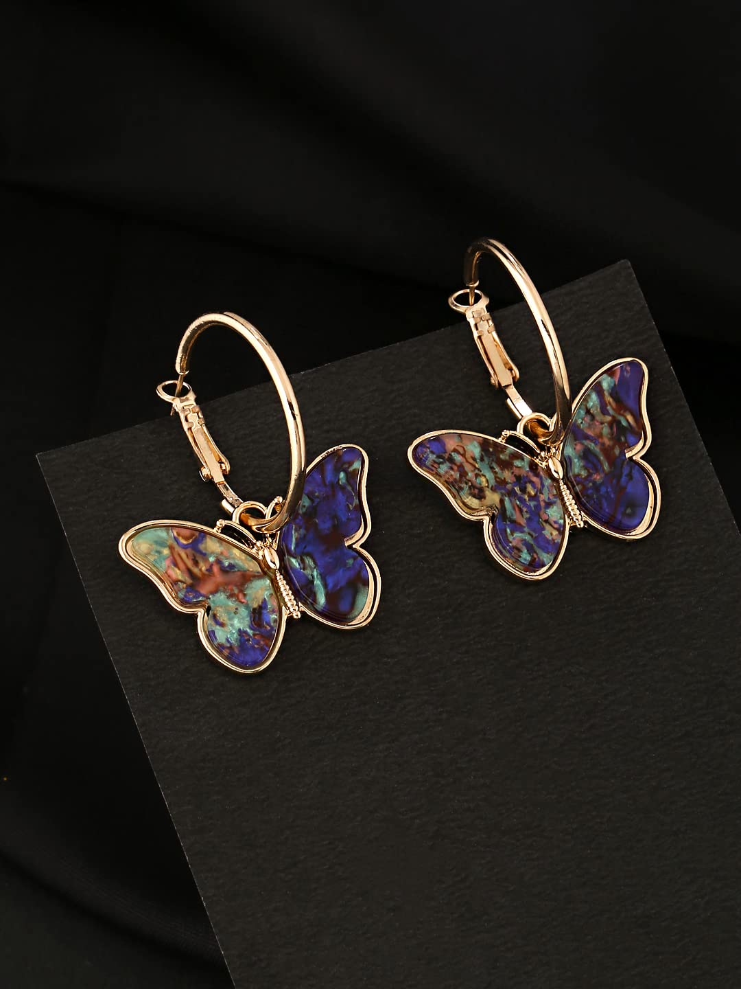 Butterfly Drop Earrings for Women - Birthday Anniversary Gift