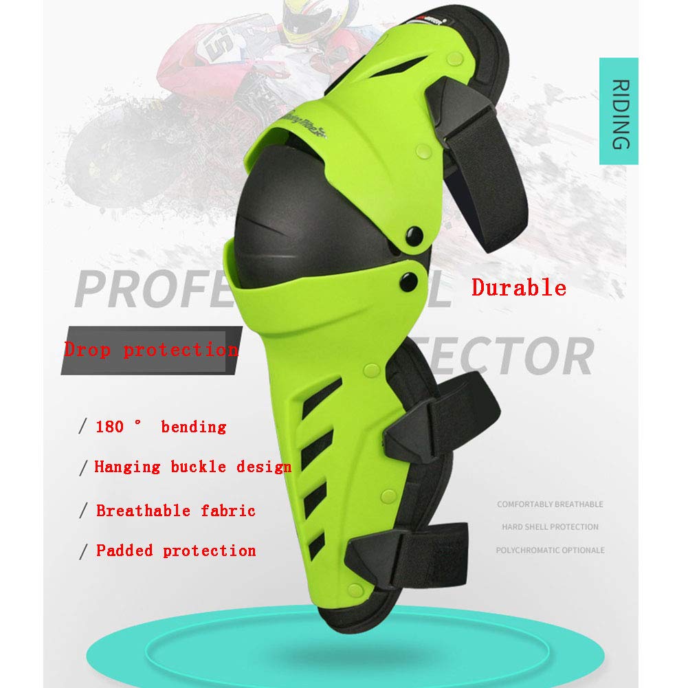 Ginocchiere Moto, PVC Resistente All'usura, Ginocchiere Ad Alta Elasticità Anticollisione, Flessibile, Traspirante E Antivento, Bicicletta, 1 Paio