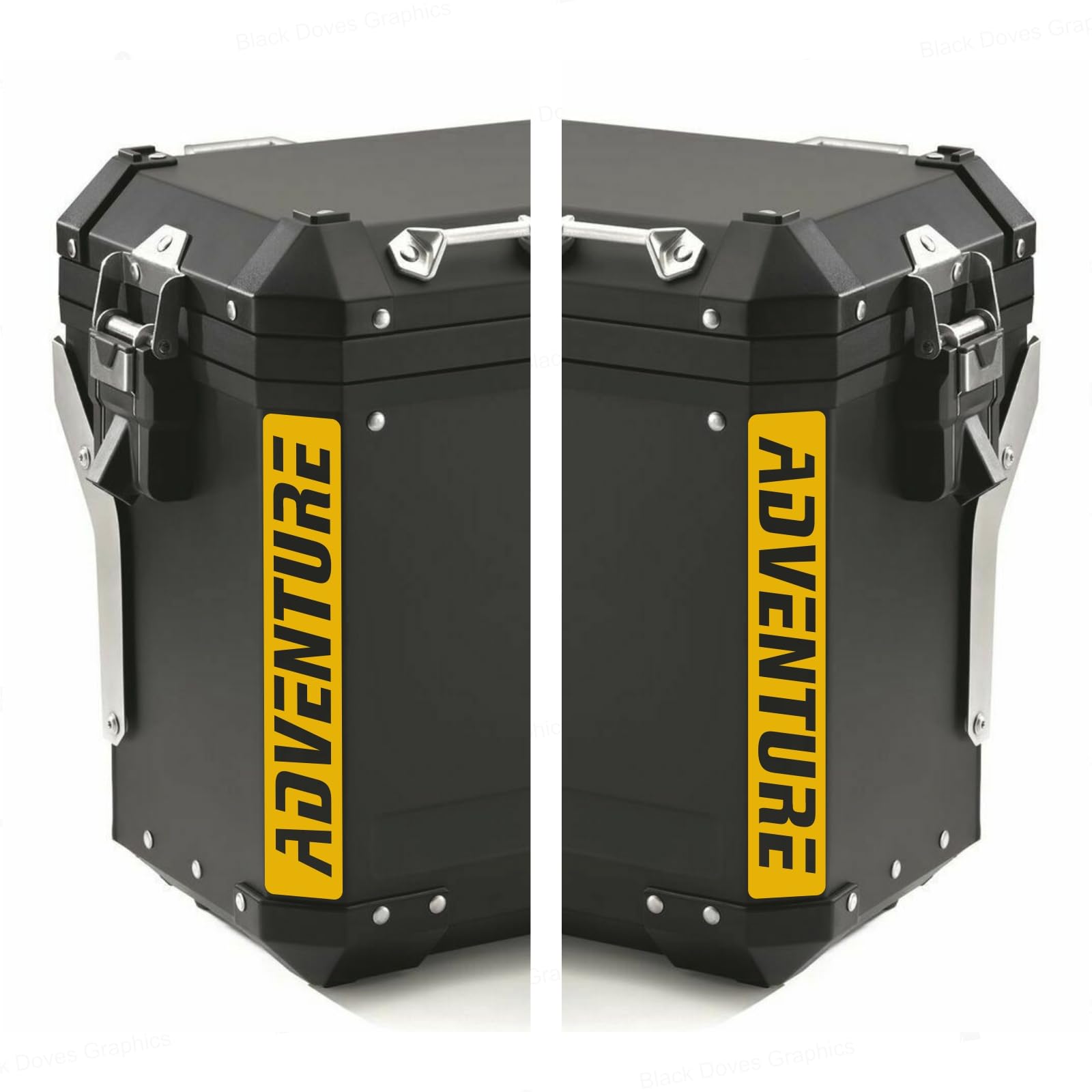 Reflective Stickers for Motorcycle R 1200 1250 1150 F 800 650 F700 GS A R1200GS R1200 for Touratech Motorcycle Aluminum Panniers Side Case (Yellow)