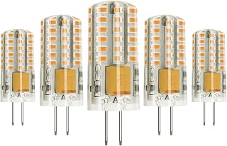 G4 LED Bulb 12V Bi Pin Base Replace 20W Halogen Bulbs for Home and Landscape Lighting Non-dimmable, 3W Warm White 2700K, 5 Pcs