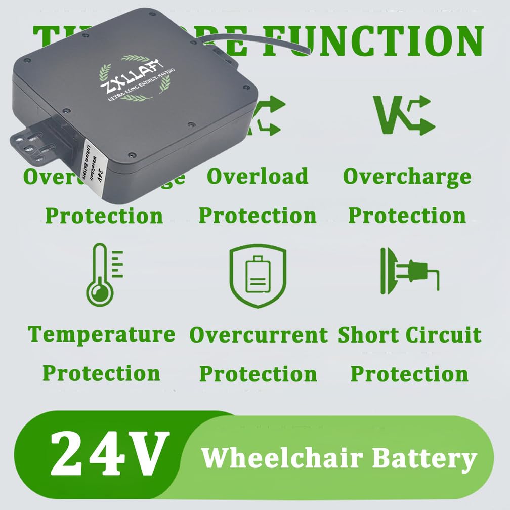 Batería Recargable 24 V 8 Ah 10,4 Ah 11,6 Ah y 6 Ah Batería de Litio 10 Ah Batería Silla de Ruedas 24 V Baterías Iones Litio para Motores 100 W a 350 W con BMS,24v14ah gx20