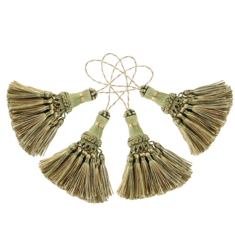 Nappe Colorate In Poliestere Per Portachiavi, DIY E Decorazione - Confezione Da 4 Pezzi (Oro) - Foto 7