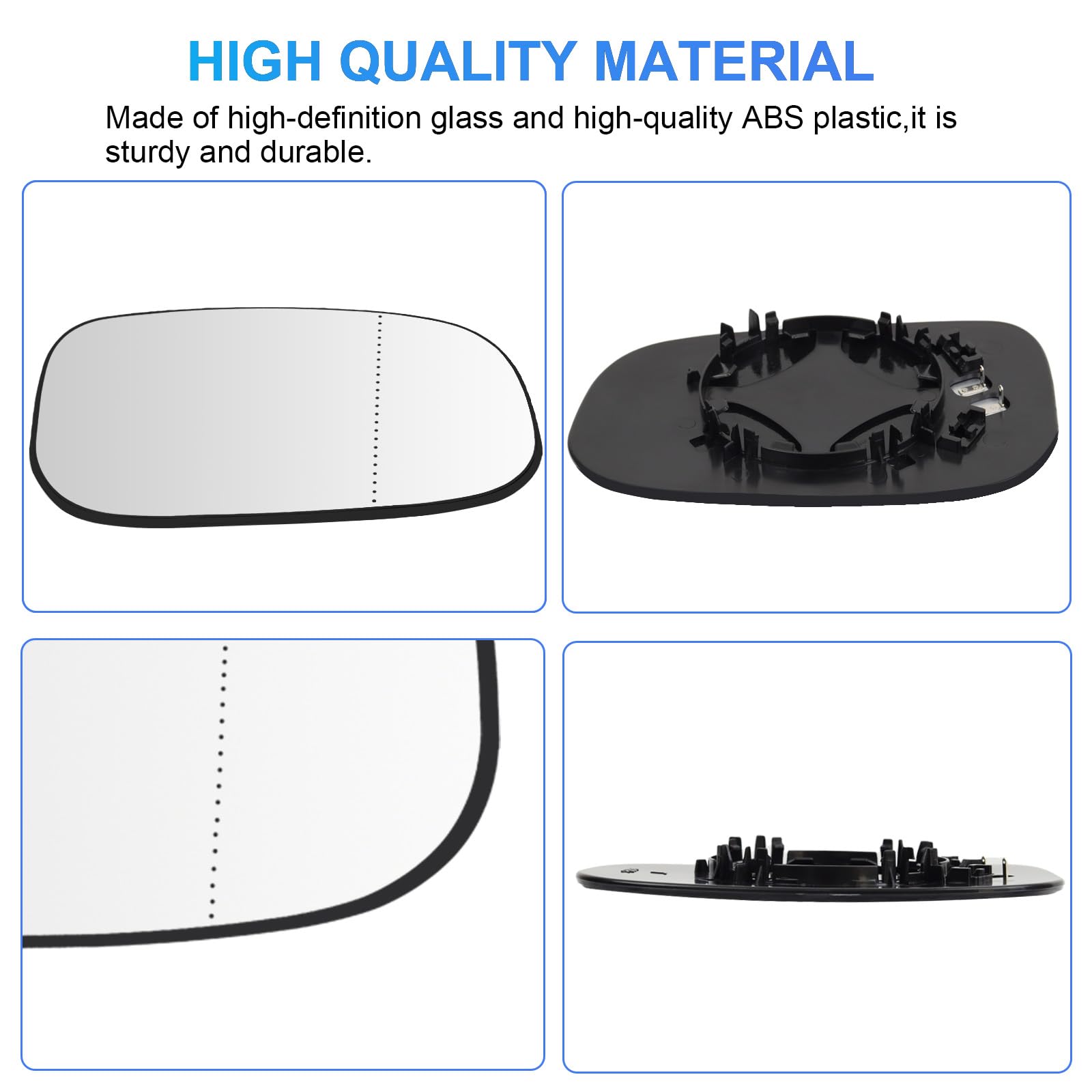 Mingke Cristal Espejo Retrovisor Derecho para Volvo C30 C70 2006-2009 S40 S60 S80 V50 V70 2007-2009 Retrovisor Exterior Calefactable Ajustable