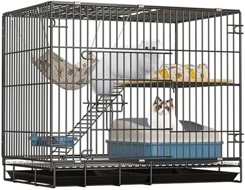 KryZaro多頭飼い用折り畳み猫ケージ 大きい広い快適スペース 脱走防止ドア付き 掃除しやすい取り外し可能設計 おしゃれ外観 室内飼いネコ用ゲージ