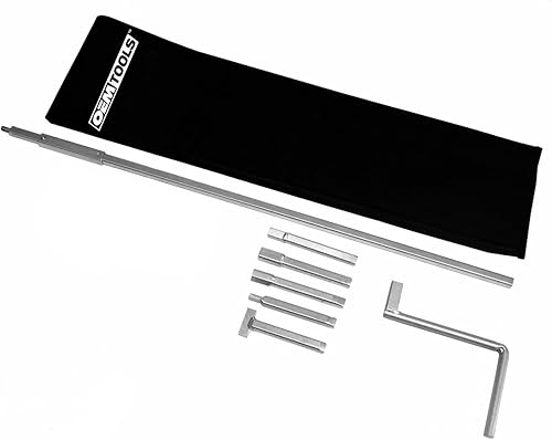 OEMTOOLS 24219 Juego de extracción de neumáticos de repuesto, kit de emergencia en carretera para quitar neumáticos de repuesto, uso con una