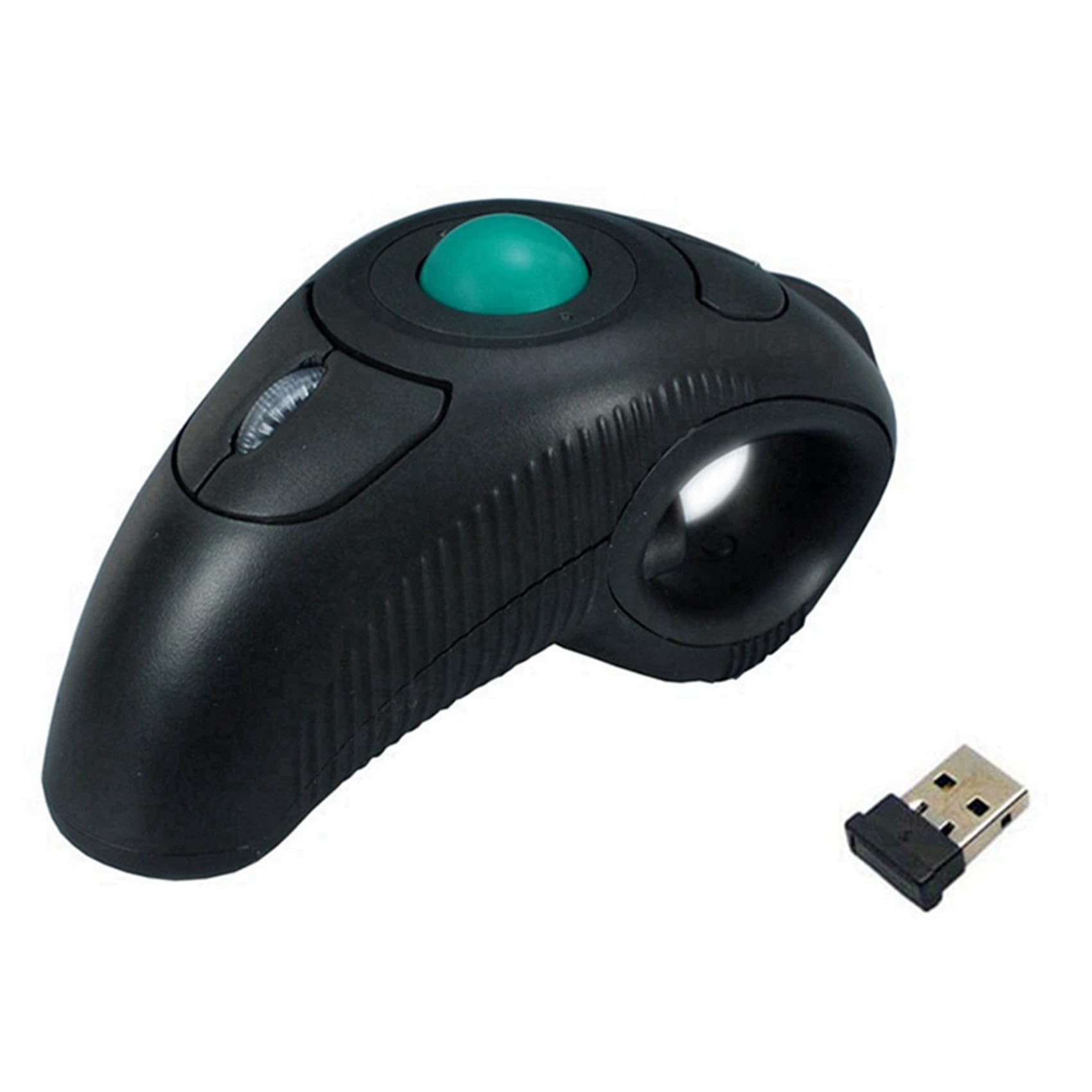 2X 2.4G Wireless Air Mouse Ergonomique Trackball Handheld Finger USB Souris USB Optique Trackball Souris