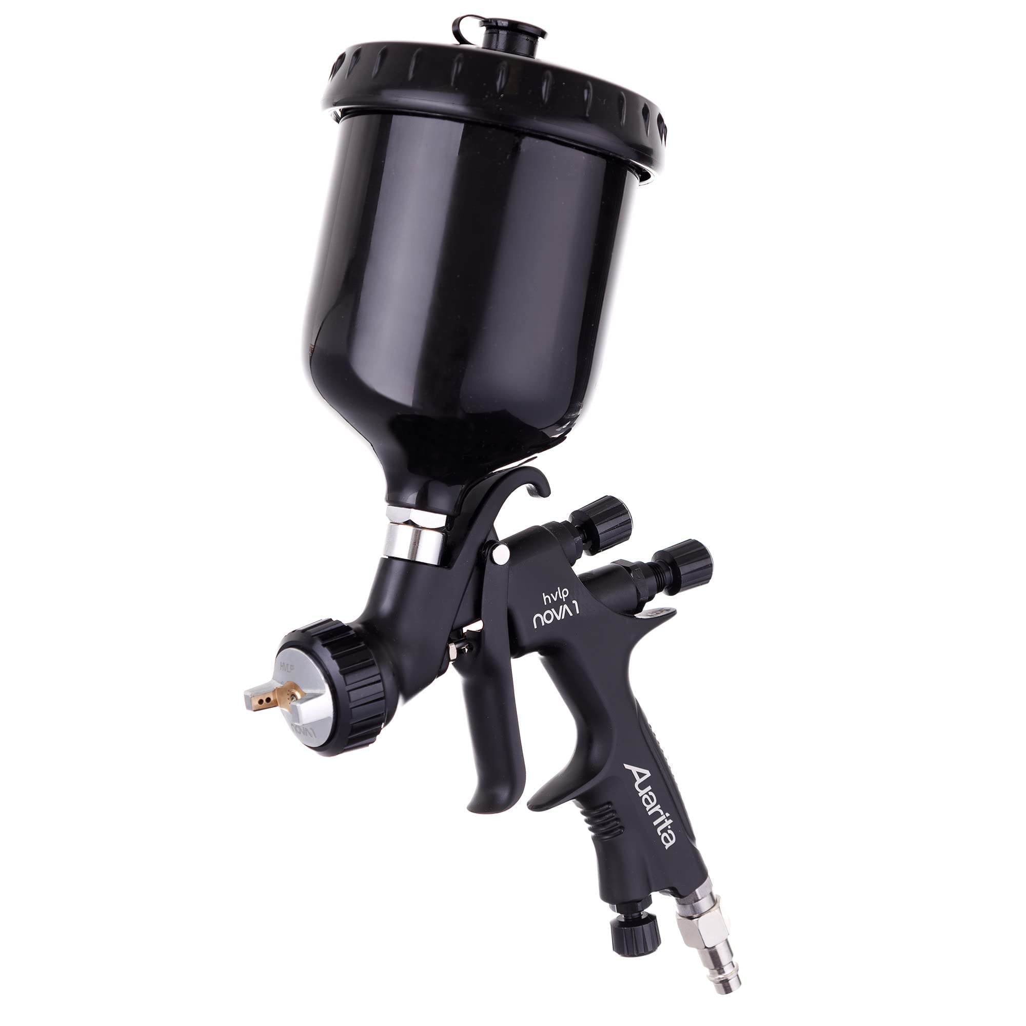 Kastor Pistolet à Peinture de Pulvérisation NOVA 1 AUARITA HVLP Buse 1.8mm BLACK